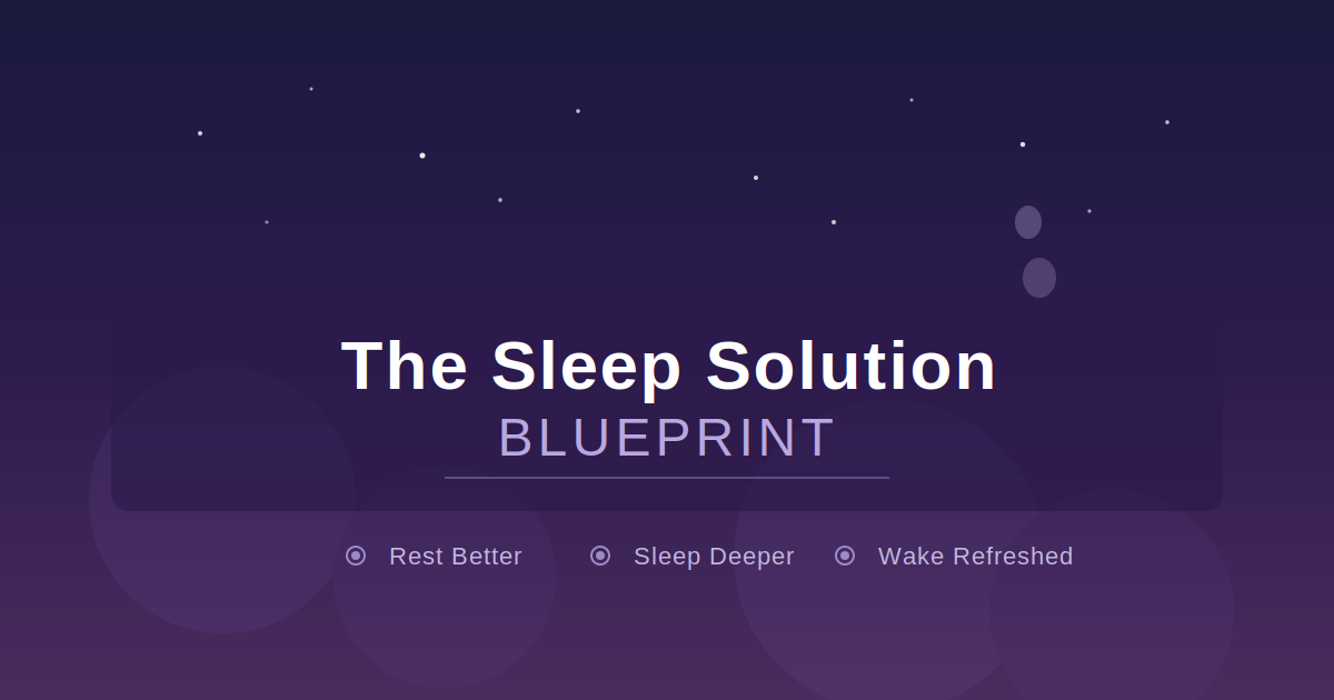 Sleep peacefully tonight